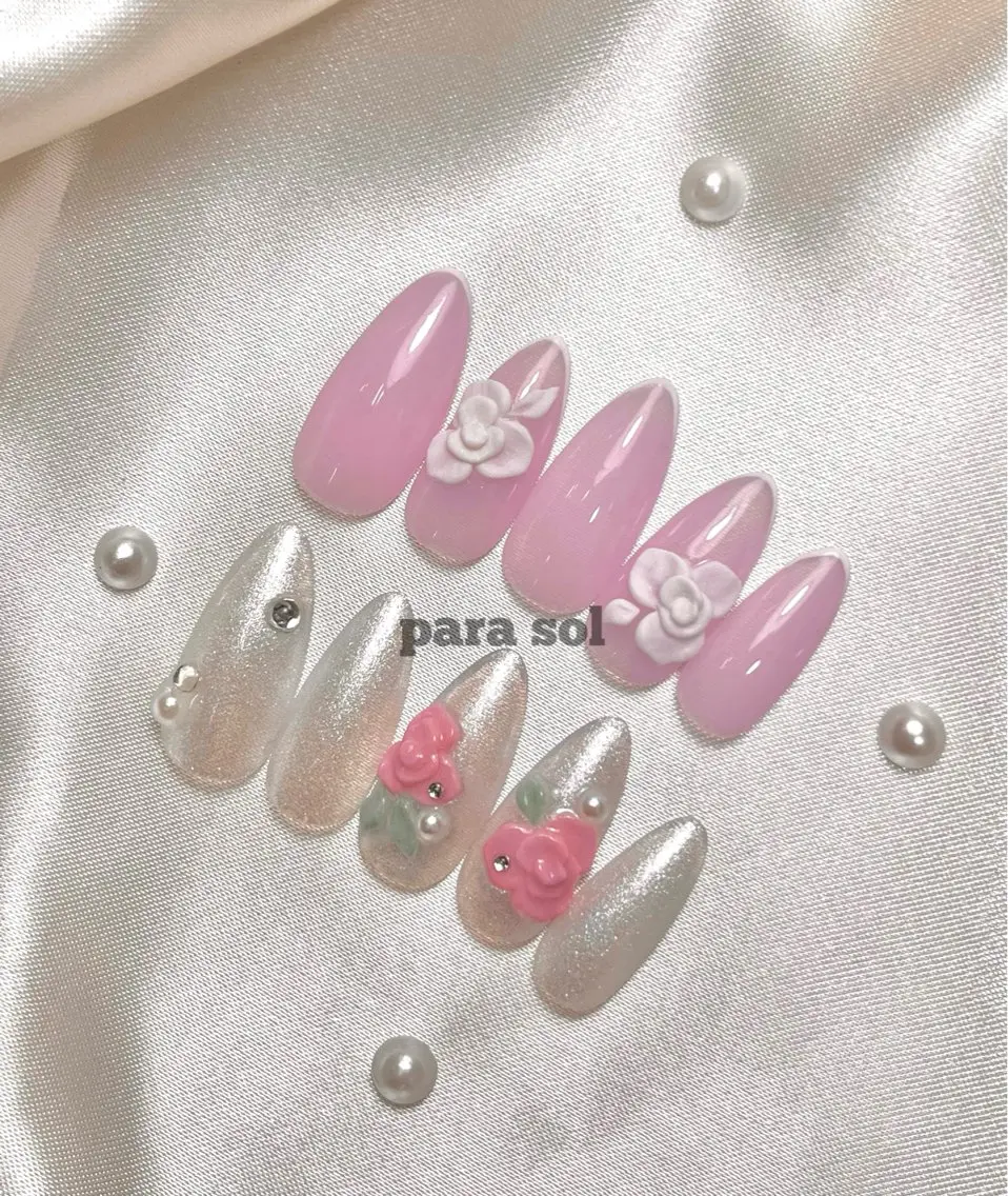 ネイル フラワーネイル Para Sol nail　Maoのネイルデザイン