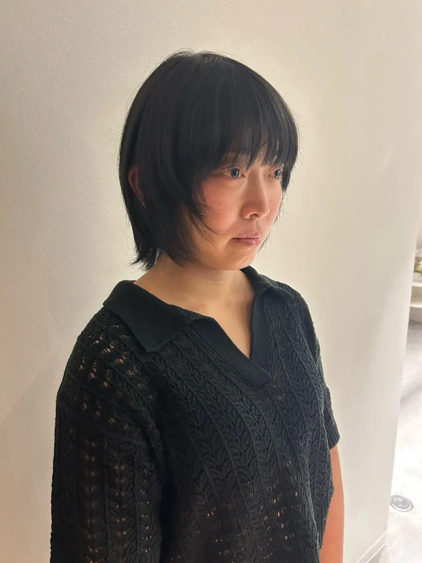 ショート カット ヘアカラー ボブ/レイヤー ケンショウのヘアスタイル