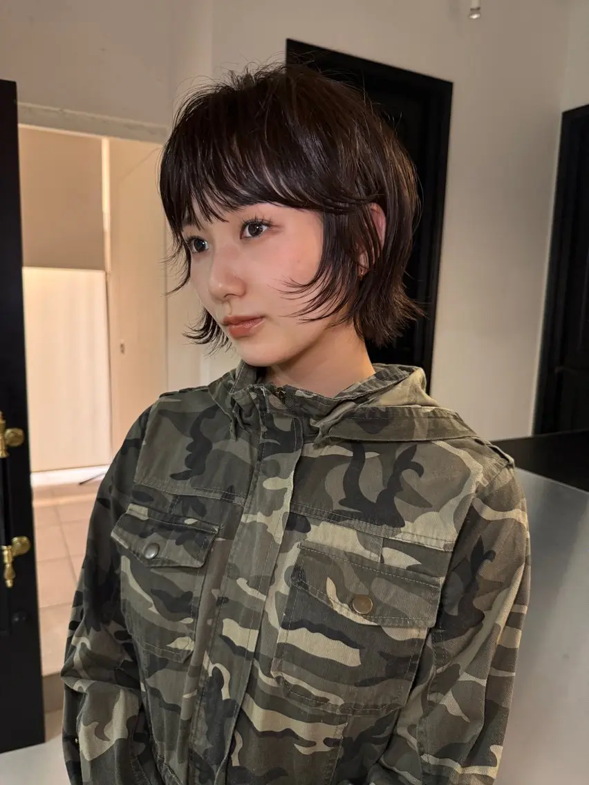 ショート カラー 磯　亜由香🌼 /似合わせカットのヘアスタイル