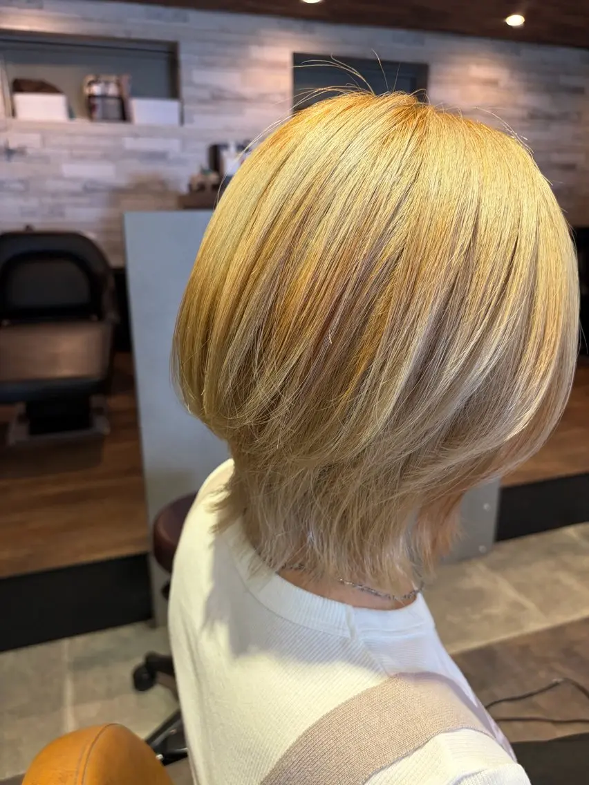 ミディアム カット ✨縮毛矯正モデル✨ RURUのヘアスタイル