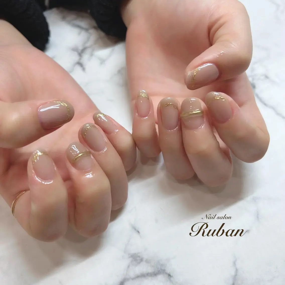ネイル ニュアンスネイル Nail salon Rubanのネイルデザイン