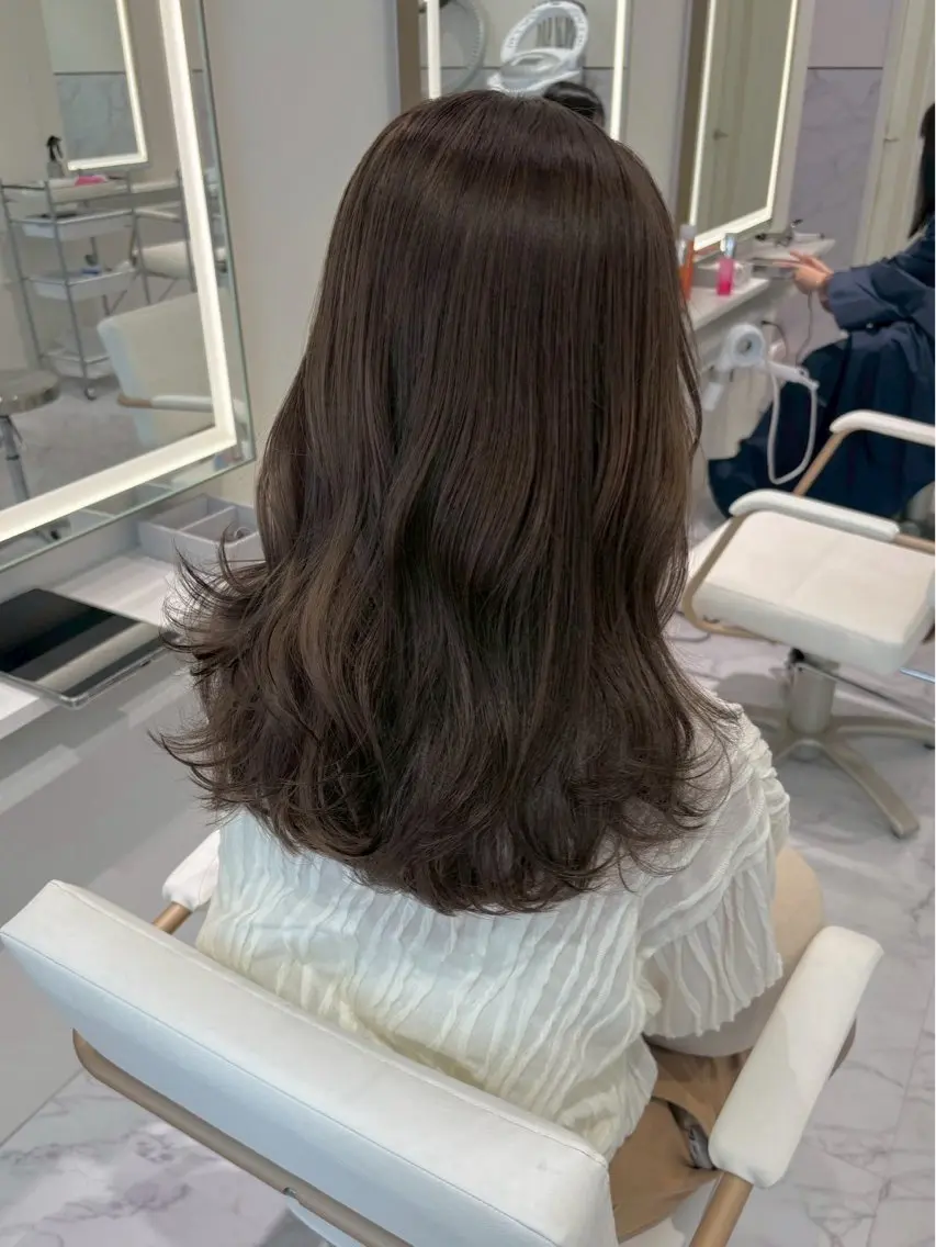 ロング カラー ヘアカラー ParveMix🎀 稲垣 詞葉のヘアスタイル
