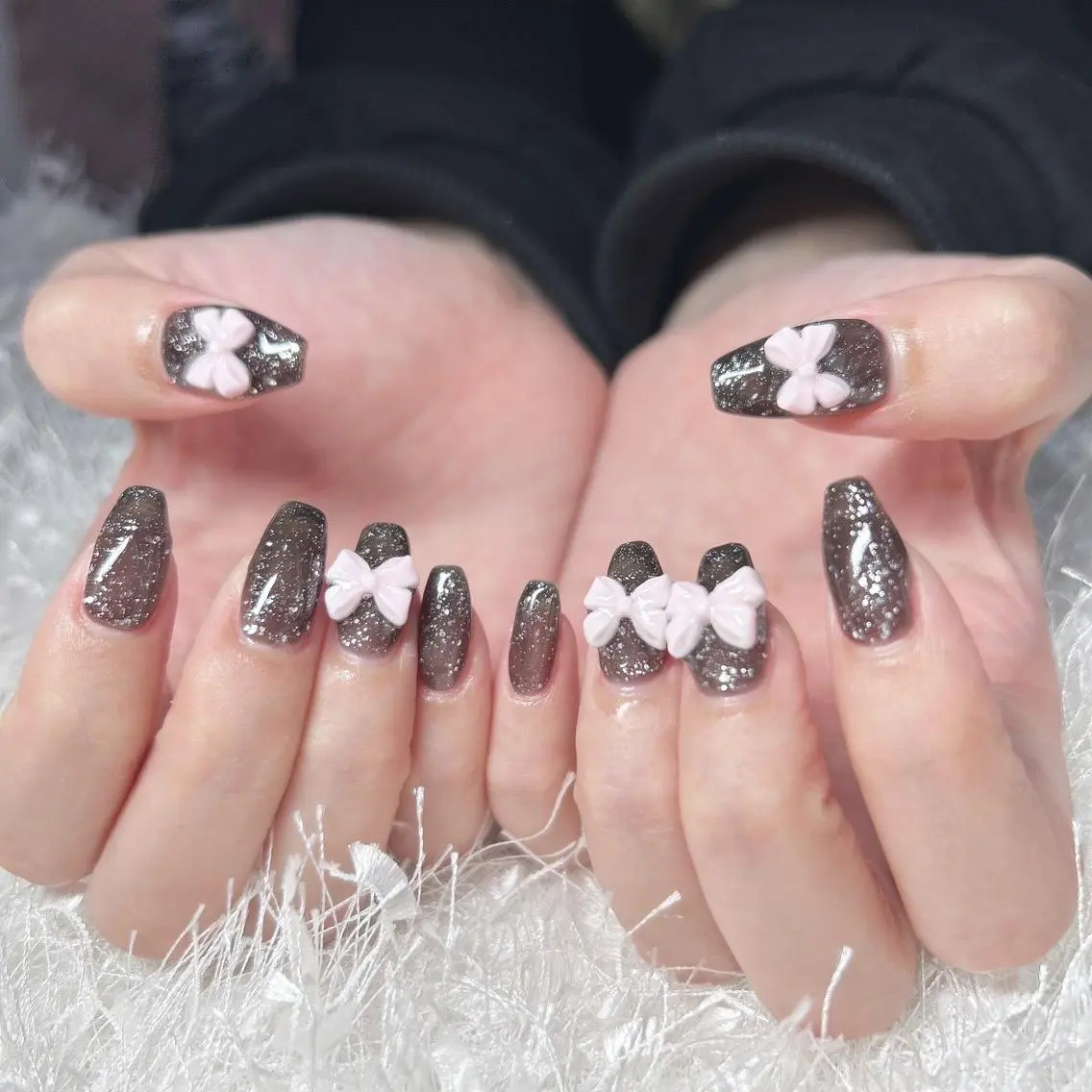 ネイル 長さ出し フレンチネイル ジェルネイル グラデーション 韓国ネイル ハンドネイル Nail&eye Belire 新宿のネイルデザイン