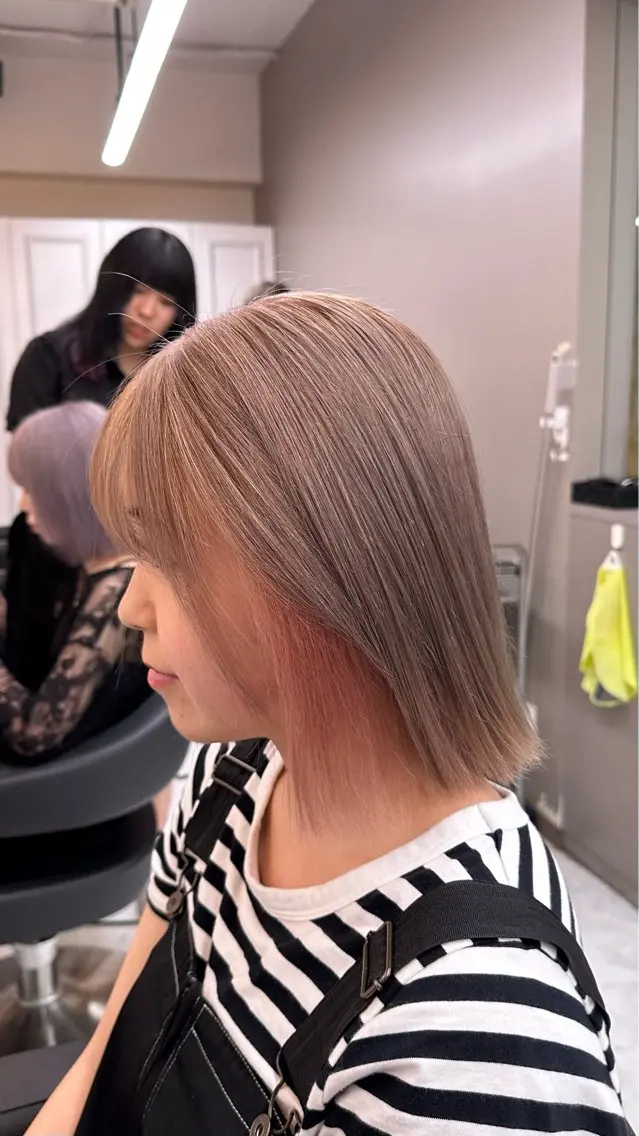 ショート カラー ヘアカラー トリートメント ヘッドスパ ヘアセット 髪質改善/縮毛矯正 /上野/EMILのヘアスタイル