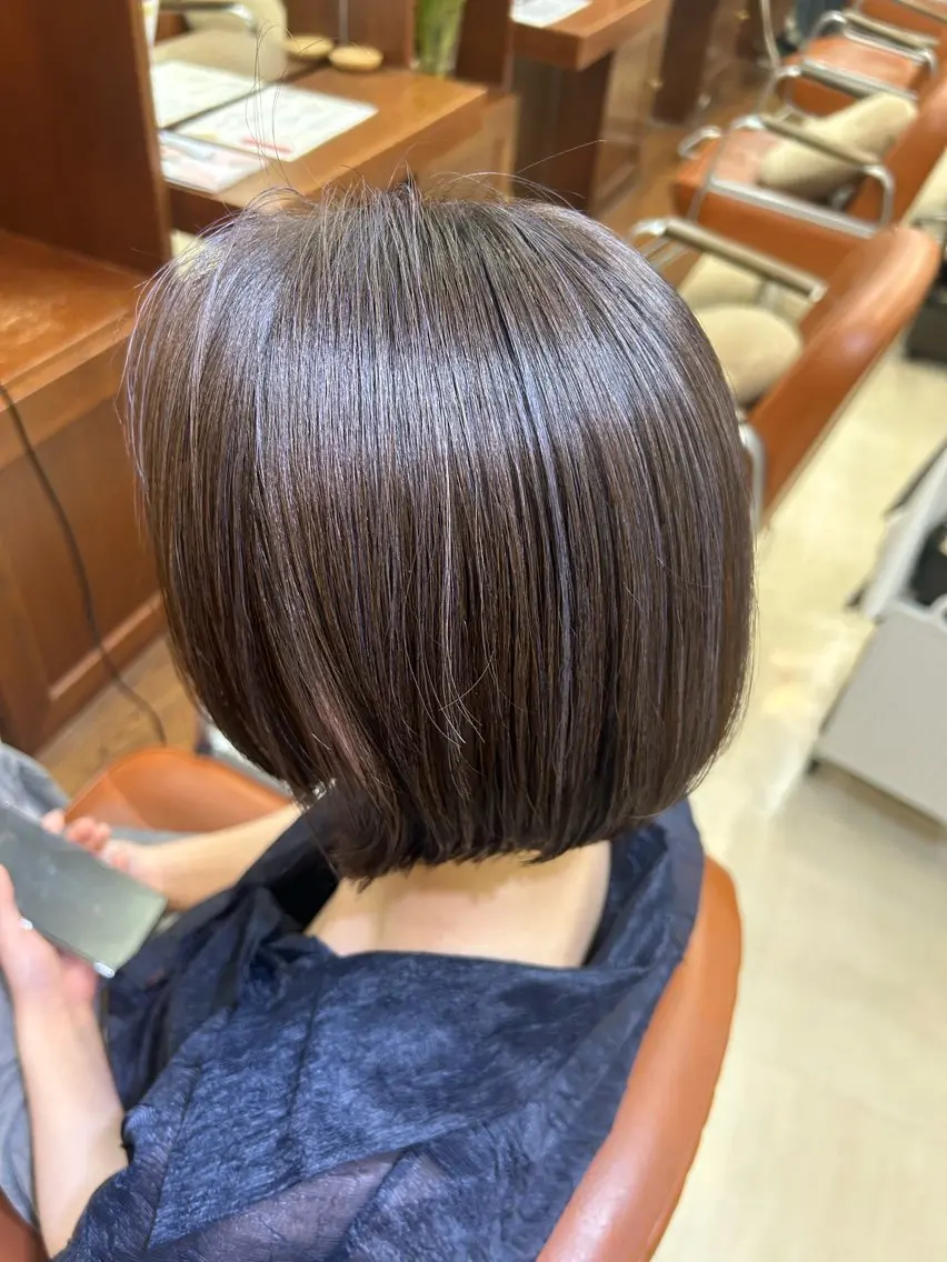 ショート カラー カット ヘアカラー トリートメント 大八木 美咲のヘアスタイル