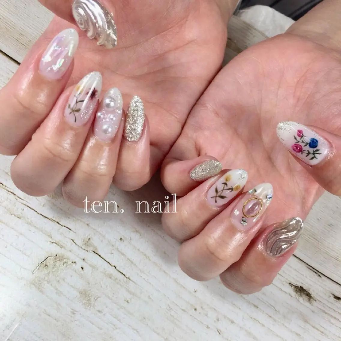 ネイル アートネイル フラワーネイル ten. nailのネイルデザイン