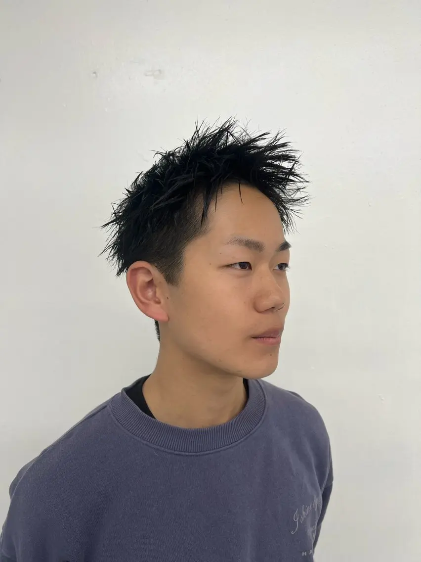 メンズ スパイキーショート 柏メンズパーマ特化 蛯谷 晃裕のヘアスタイル