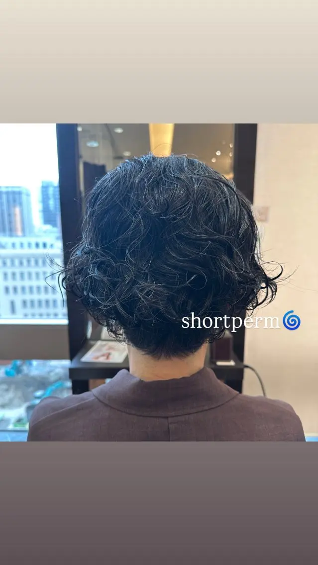 ショート パーマ カットパーマモデル様 募集中🎀hanaのヘアスタイル