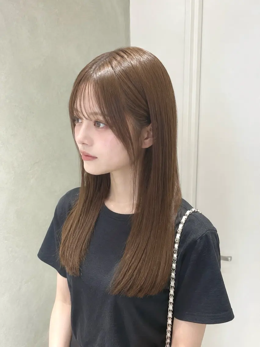 ロング カラー ヘアカラー トリートメント 池谷 茉耶のヘアスタイル