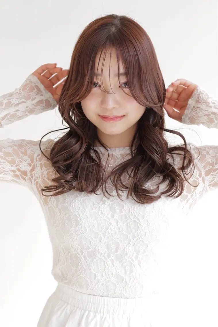 セミロング ヘアカラー 前田 さくらのヘアスタイル