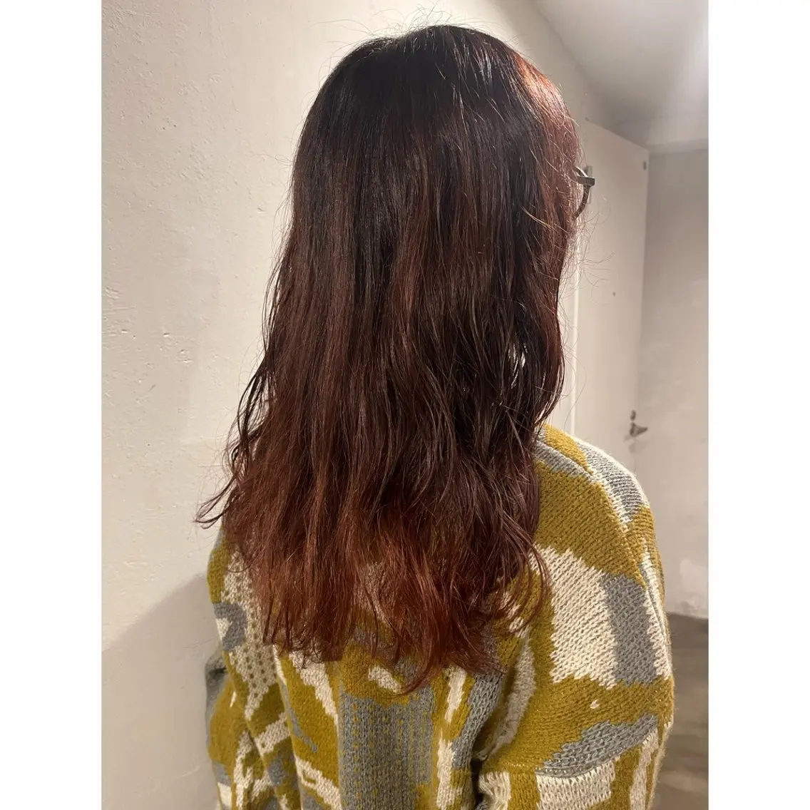 セミロング カラー パーマ セミロングパーマ カット パーマ Lagom なかだのヘアスタイル