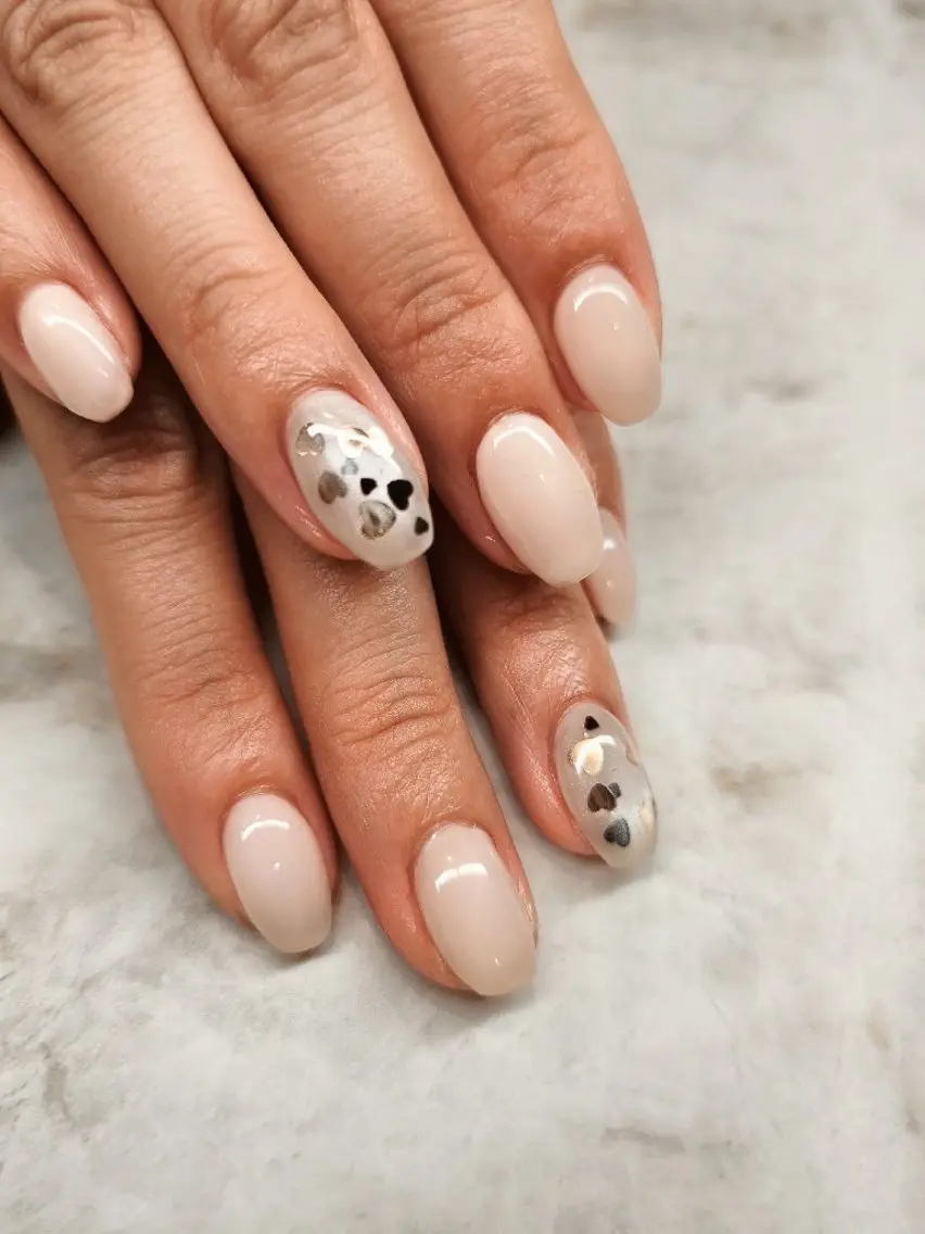 ネイル ハート ワンカラーネイル ハンドネイル Hanano  nail  Lisaのネイルデザイン