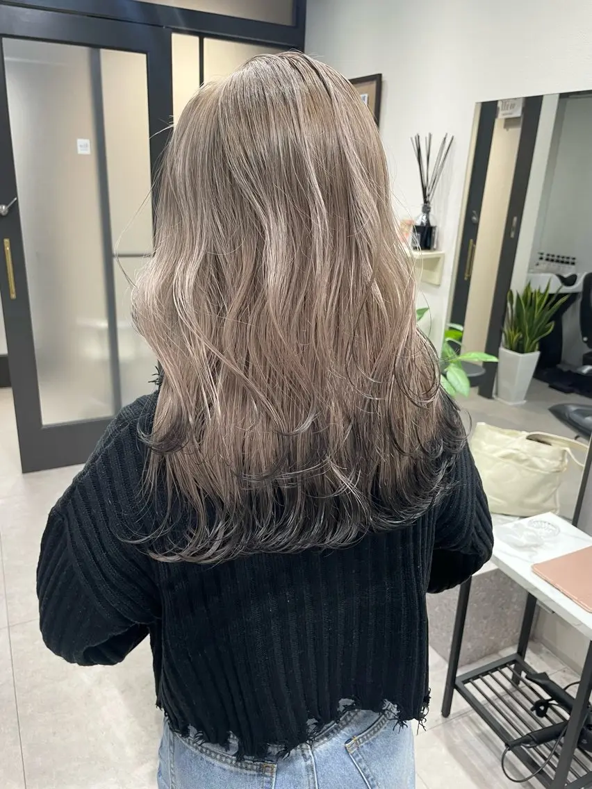 ロング カラー カット ヘアカラー 髪質改善will hairdesignのヘアスタイル