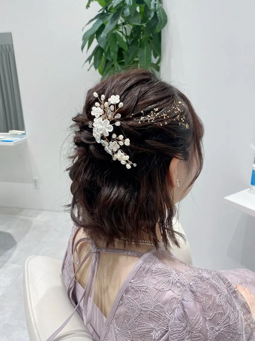 ヘアアレンジ ヘアセット 清川 椿咲のネイルデザイン