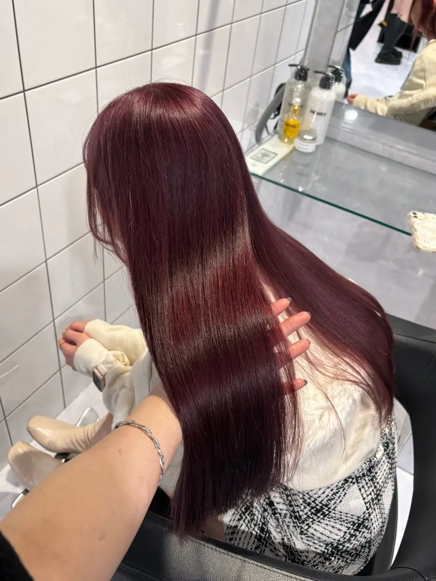 ロング カラー 表参道♡暗髪♡ 艶カラー♡アユミのヘアスタイル