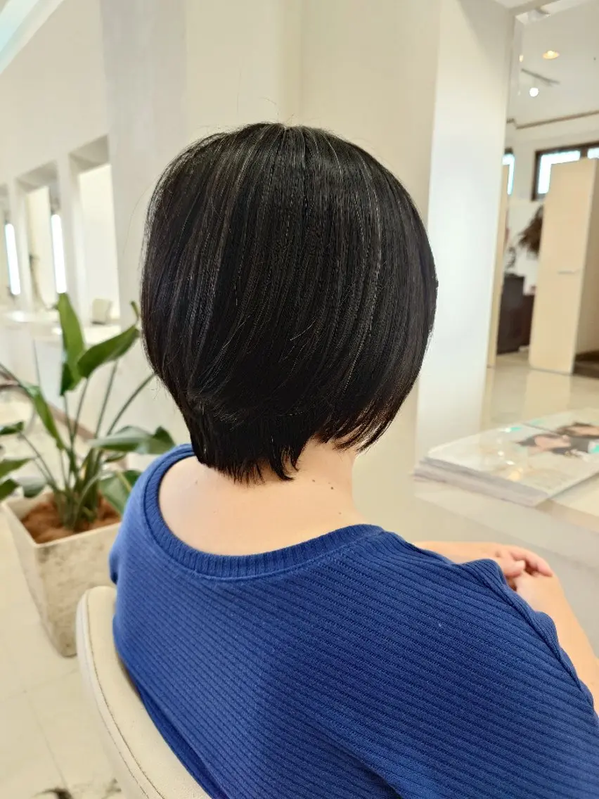 ショート ショートヘア カット トリートメント キンジョウ エナミのヘアスタイル
