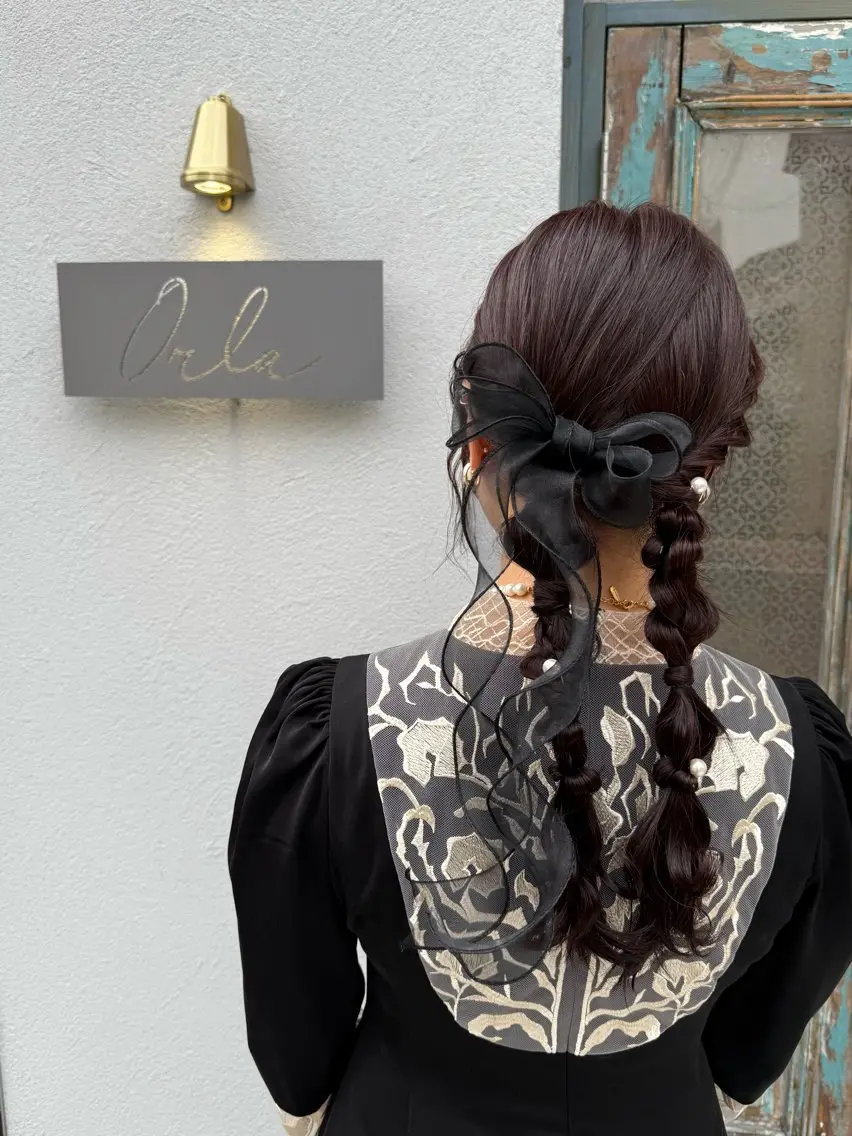ロング ヘアアレンジ ヘアセット Orla 🌿chiekoの眉毛・アイブロウイメージ