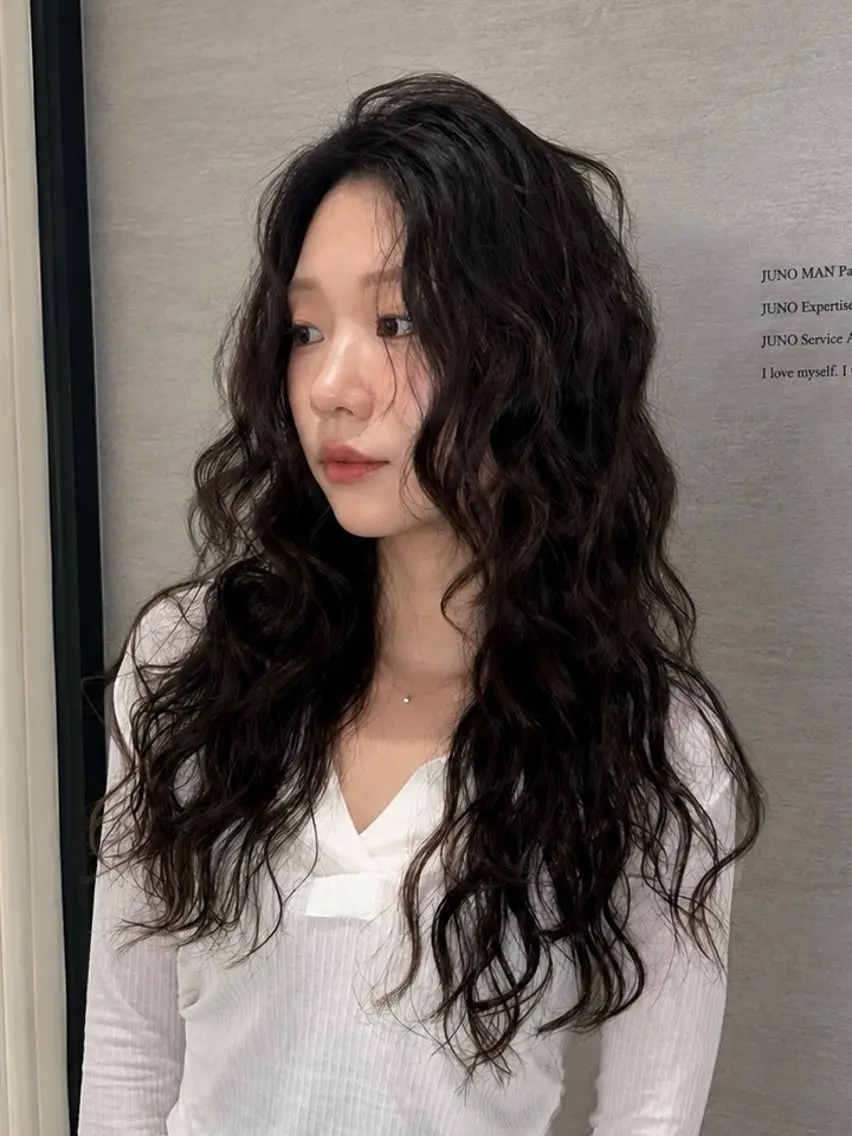 パーマ 本場韓国ヘア特化 아이비/Aibiのヘアスタイル