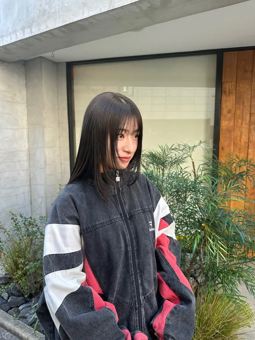 ロング カラー 透明感カラー グレージュ オリーブグレージュ オリーブグレー 栄/レイヤーカット /オリーブ/傑🦥のヘアスタイル
