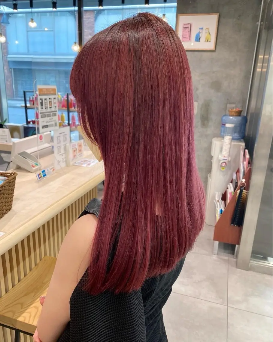 ロング カラー ヘアカラー うる艶×透明感カラー 🫧/ほのかのヘアスタイル