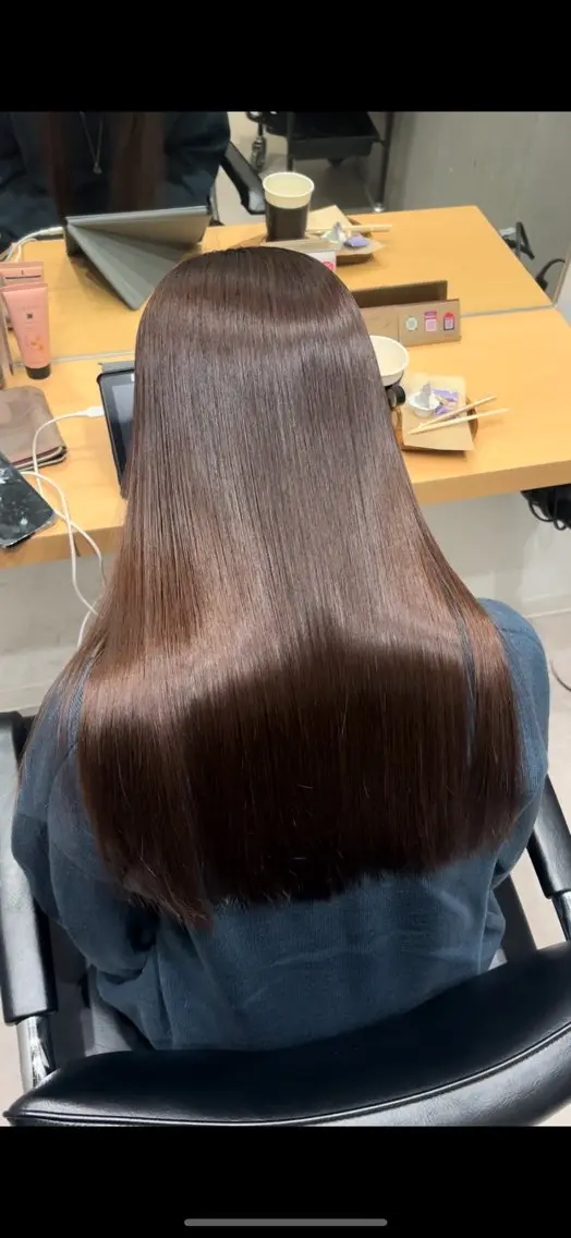 ミディアム カラー アクアカラー 髪質改善 トリートメント カット ヘアカラー トリートメント 髪質改善ヘアケア 艶髪特化/上田のヘアスタイル