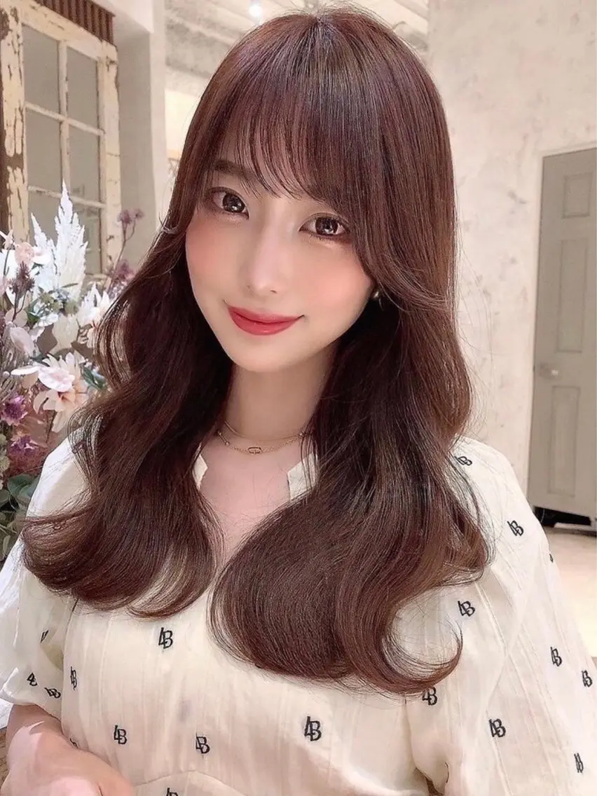 ロング カラー 透明感カラー🤎 中川智帆のヘアスタイル