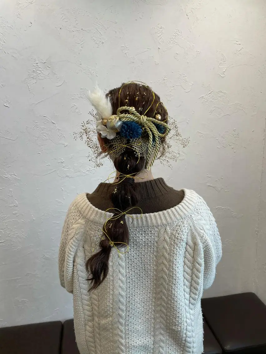 ✨技術向上メニュー✨成人式ヘアセット🎀アレンジモデルの写真