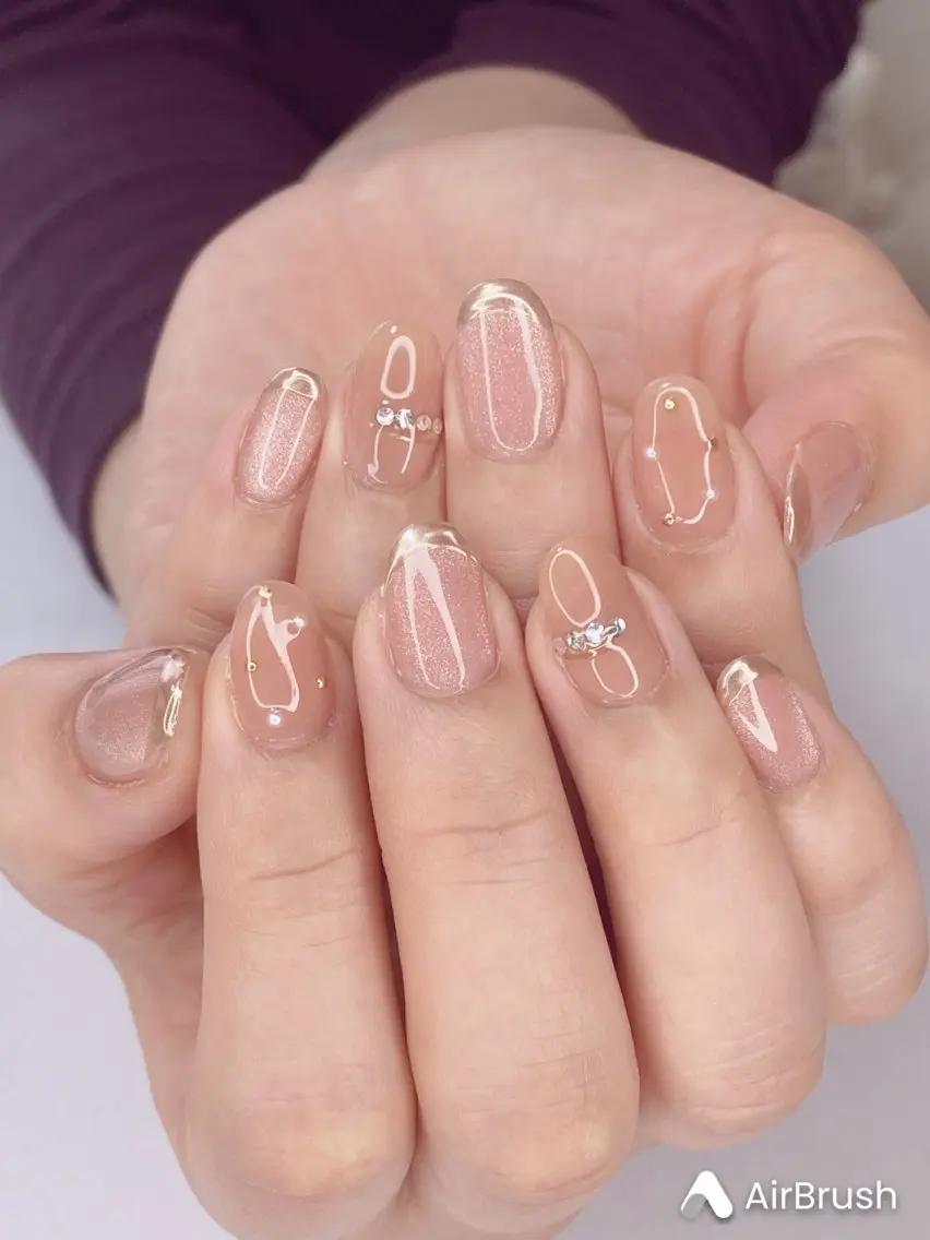 ネイル アニマル柄 アートネイル オーロラネイル 桜ネイル クリアネイル Nail Salon ertiのネイルデザイン