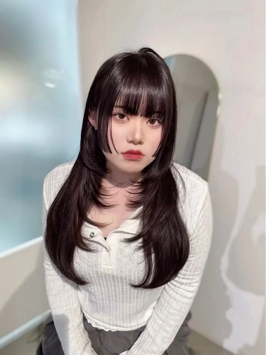 レイヤーカットの写真