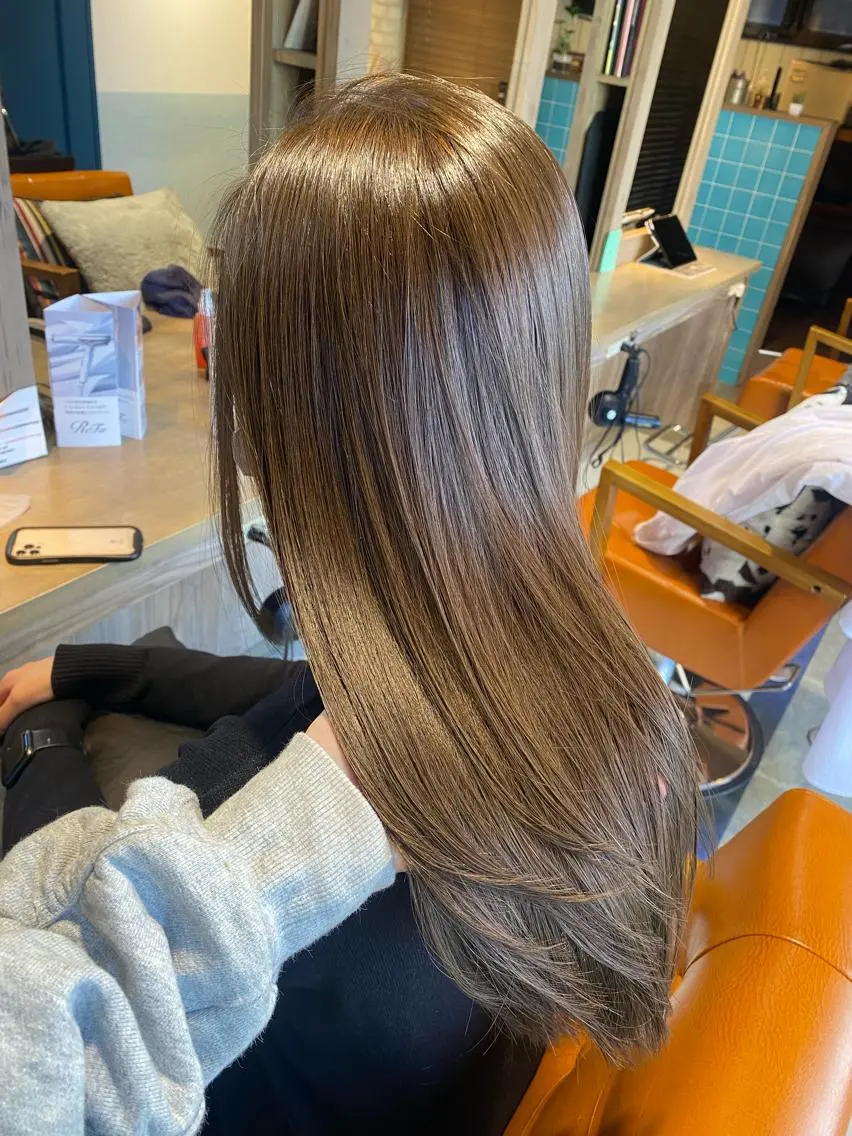 最高級ヘアエステメニュー🤍ྀི🩶ᩚカット➕ダメージレスカラー➕メテオorケラチントリートメント【髪質改善/レイヤー】の写真