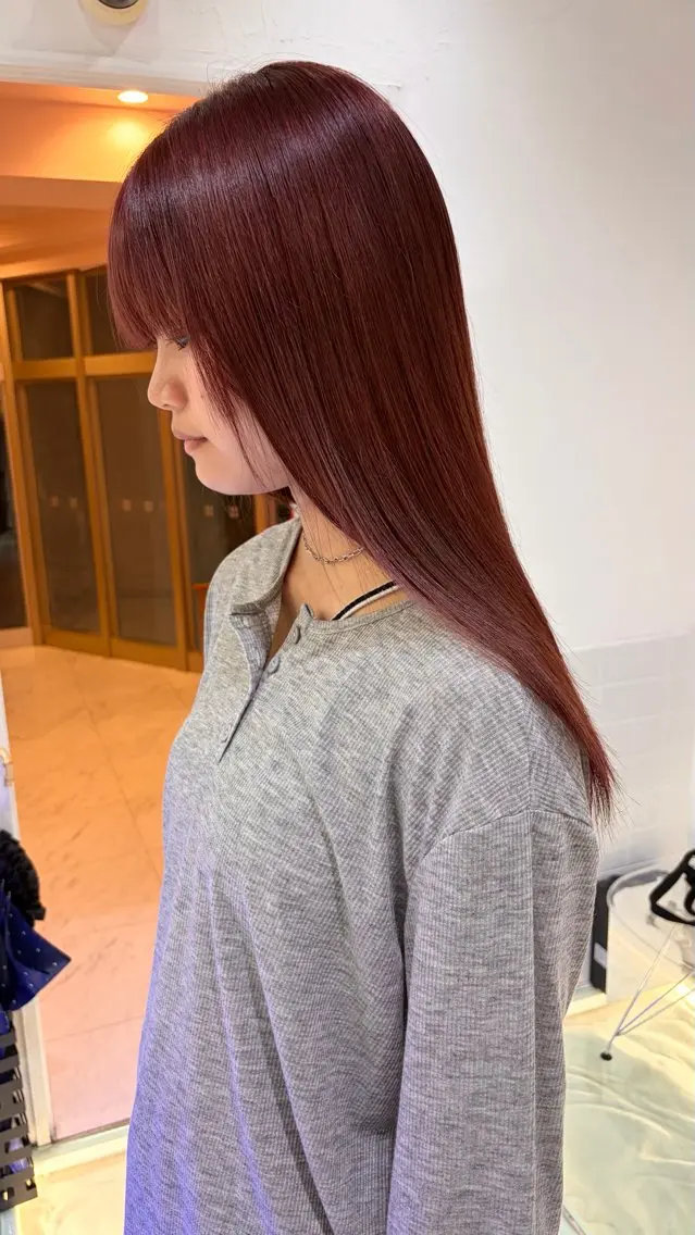 🧊透明感抜群🧊【ダブルカラー(ブリーチ無し)+髪質改善トリートメント】の写真