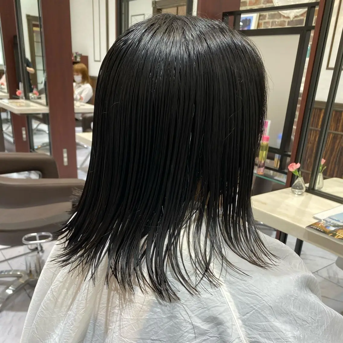 ミディアム 山崎 航のヘアスタイル