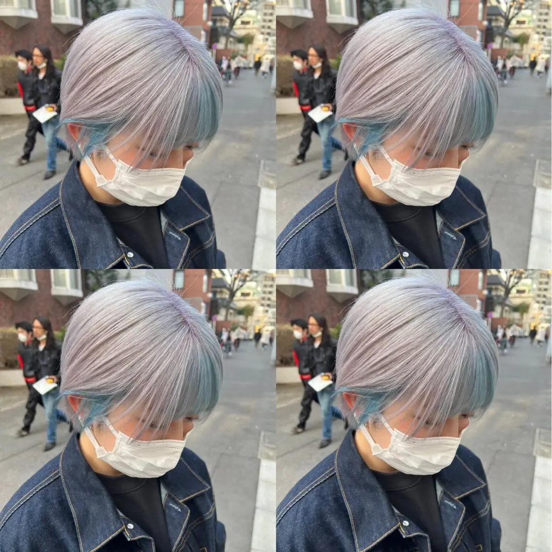 ショート カラー ラベンダーカラー カット ヘアカラー トリートメント ✨レイヤー/髪質改善 /縮毛矯正✨ナカムラのヘアスタイル