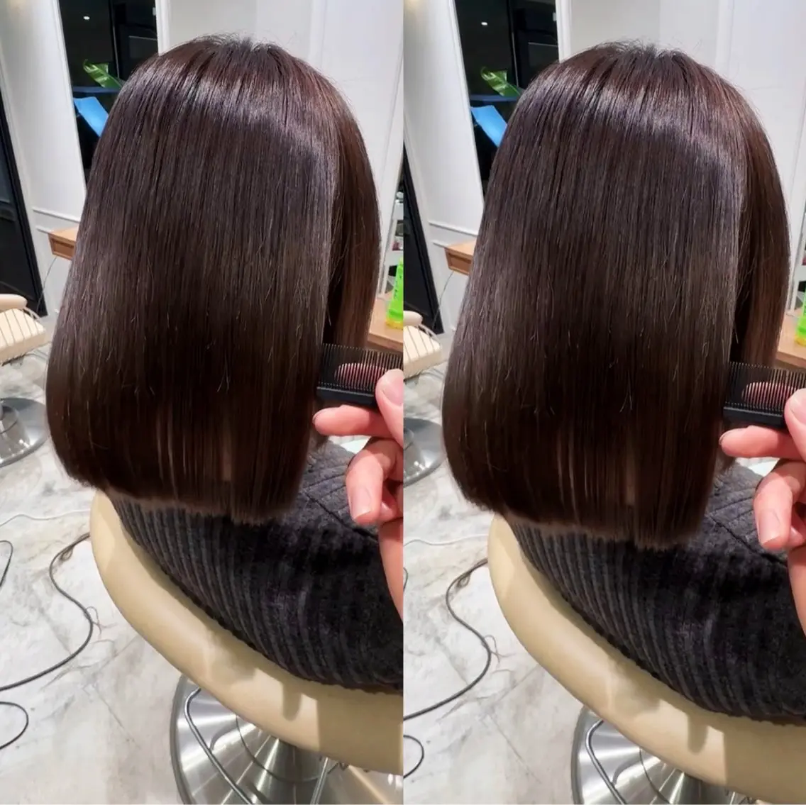 【理想の艶髪へ】似合わせカット+美髪縮毛矯正／髪質改善搭載の縮毛矯正、全国1%のトリートメント込みで感動する「絹髪」へ◎の写真