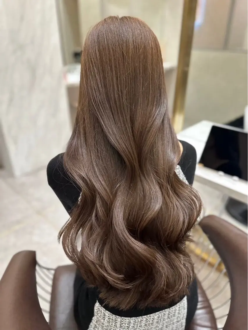 ロング カラー カット ヘアカラー トリートメント yui🎀ブリーチな しダブルカラー/博多のヘアスタイル
