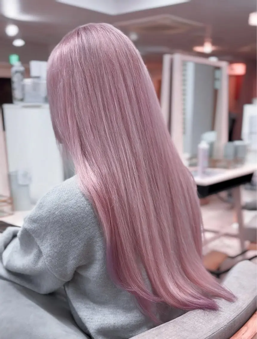 ロング カラー ピンクカラー ✨透明感カラー✨ 大和のヘアスタイル