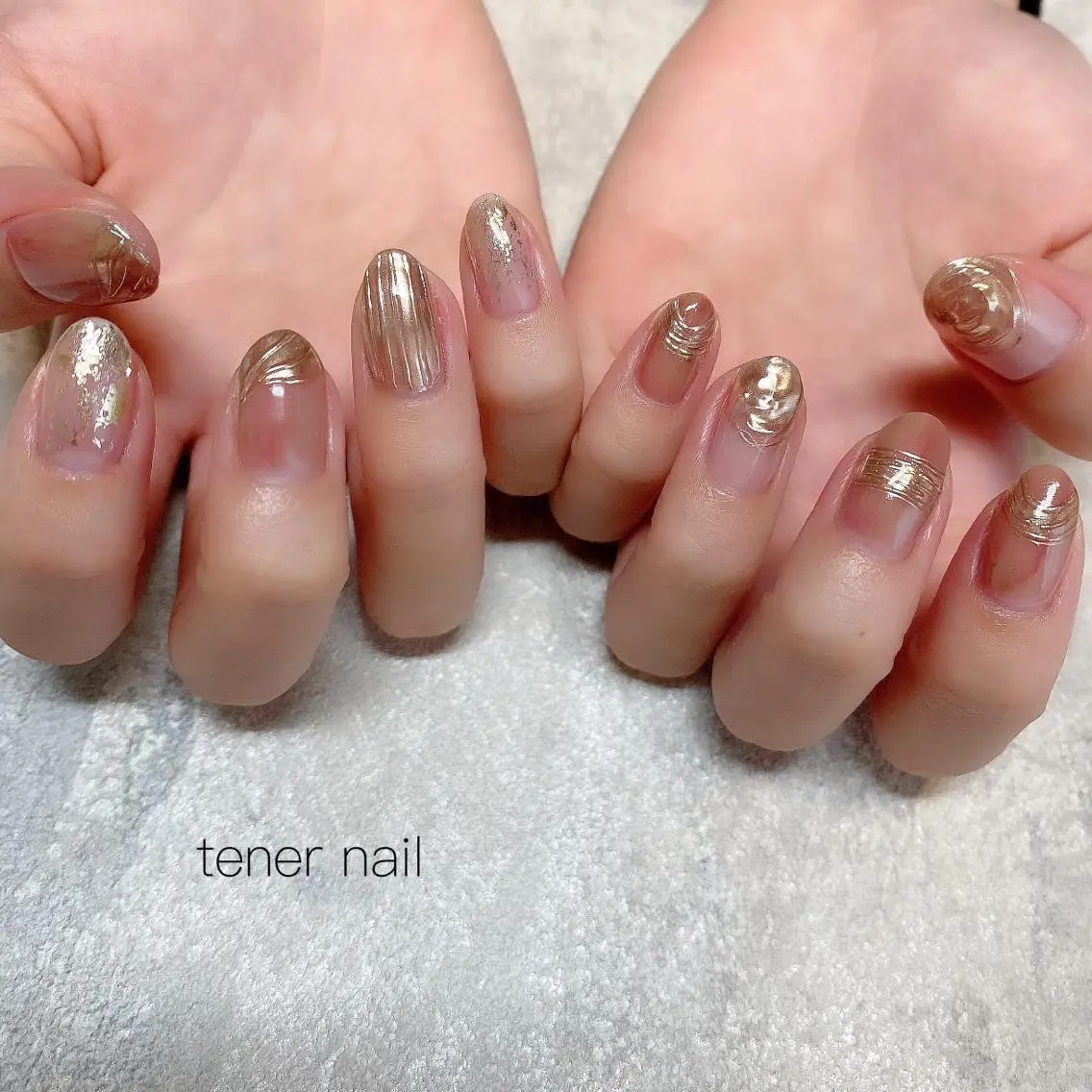 ネイル ミラーネイル テネルネイル tener nailのネイルデザイン