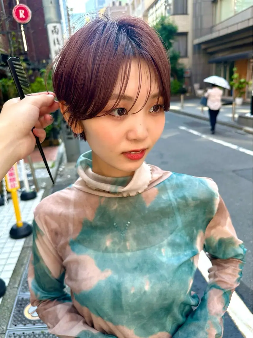 ショート カット 骨格診断で絶対可愛い ✨丸みショート✨凌弥のヘアスタイル