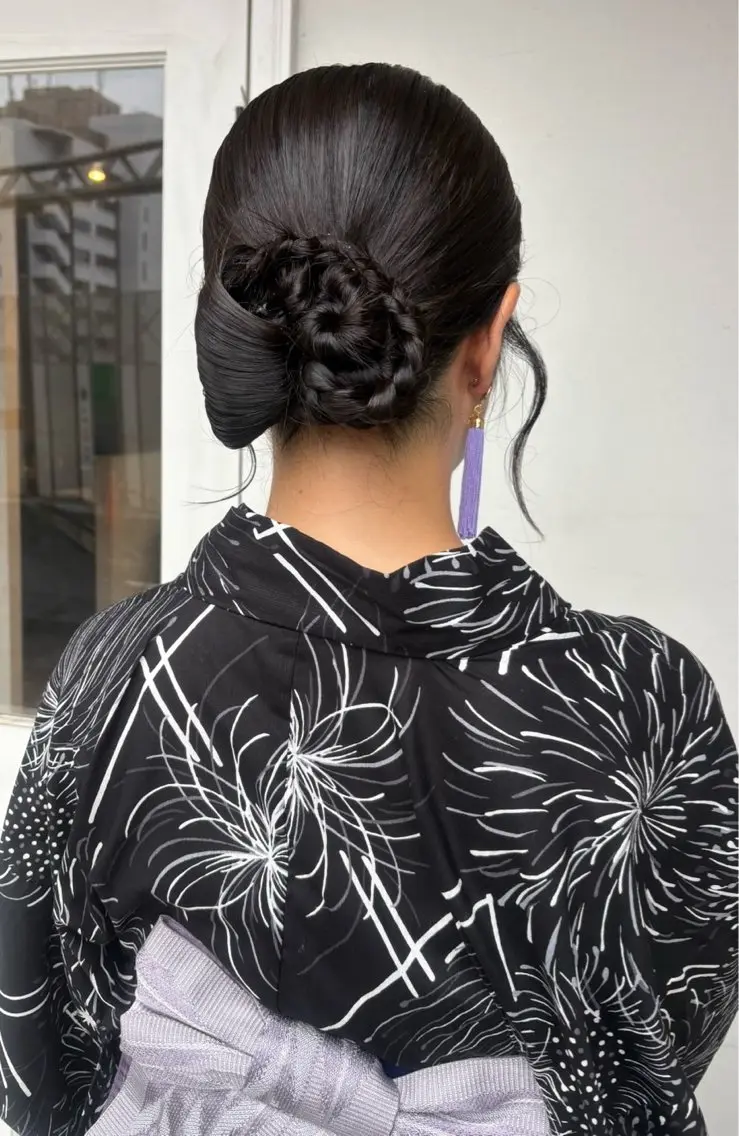 ロング ヘアアレンジ 着付け 美髪× ヘアセット✨Araiのヘアスタイル