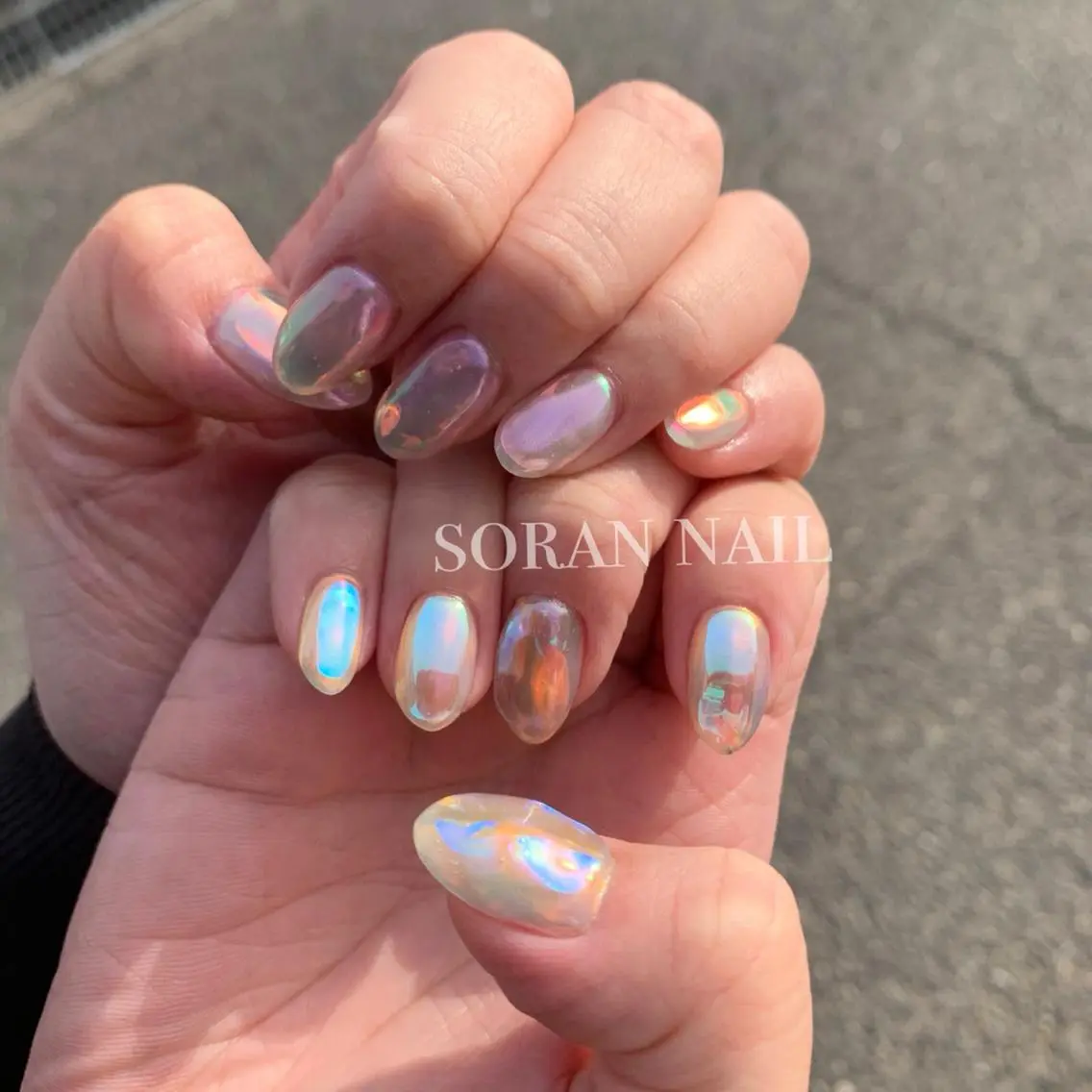 ネイル 氷ネイル・うるうるネイル soran nailのネイルデザイン