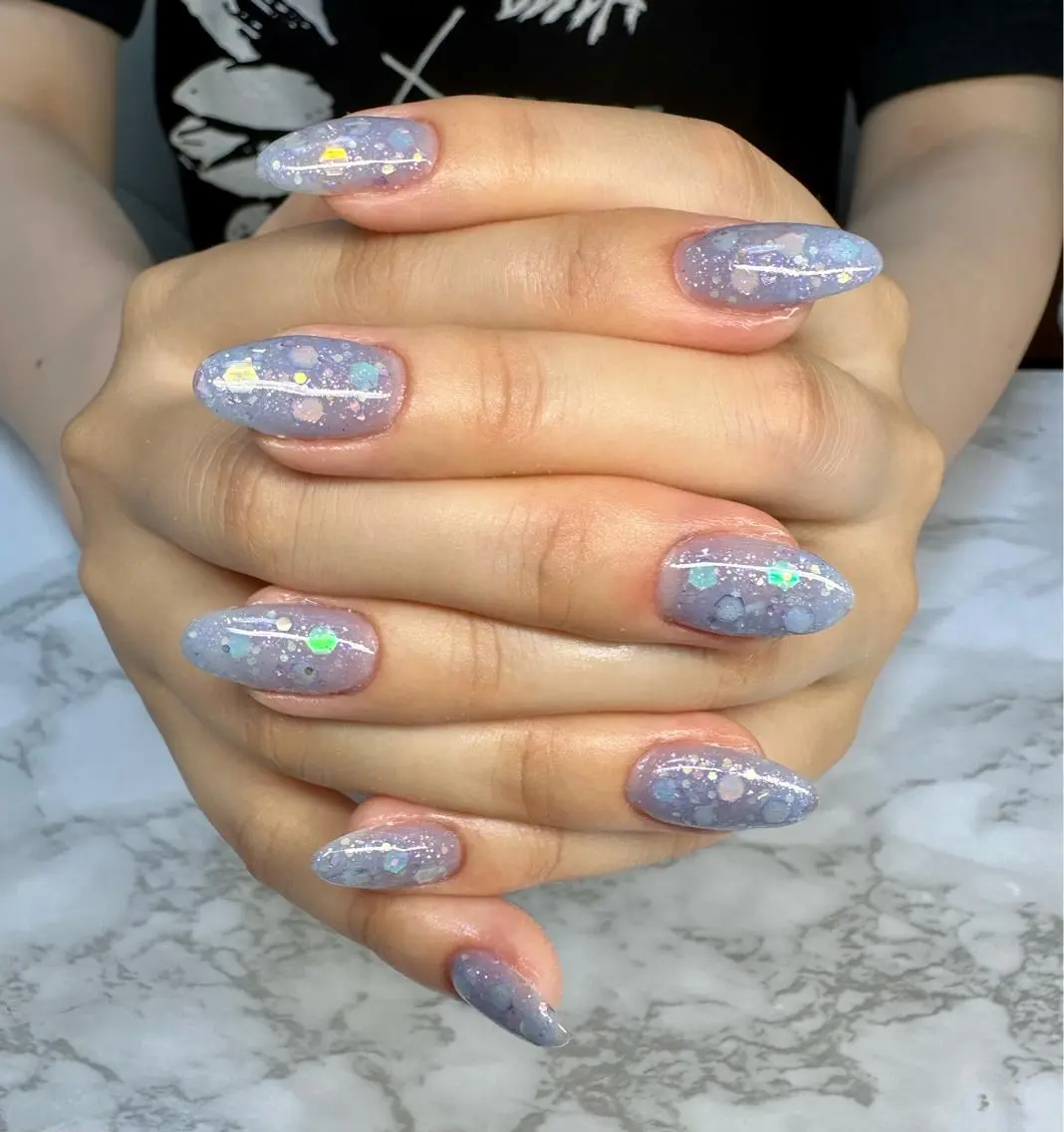 ネイル アートネイル ニュアンスネイル ワンカラーネイル 夏ネイル Mai’s nailのネイルデザイン