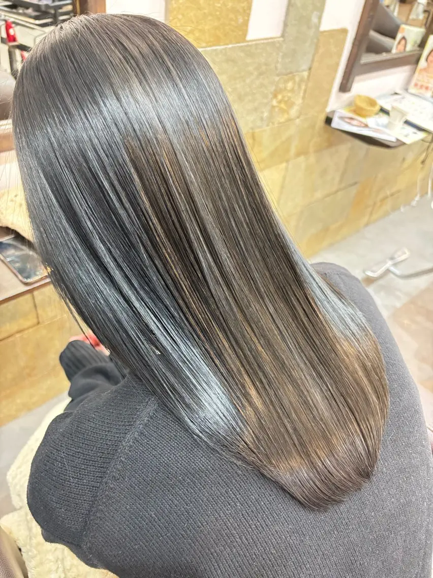 ミディアム 縮毛矯正 トリートメント TELAHAIR/ Ryutoのヘアスタイル