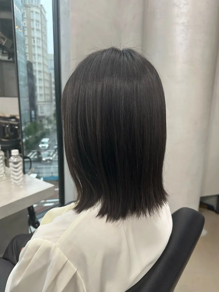 ミディアム カット ヘアカラー トリートメント 小山渉/髪質改善/ 透け感カラー/メンズのヘアスタイル