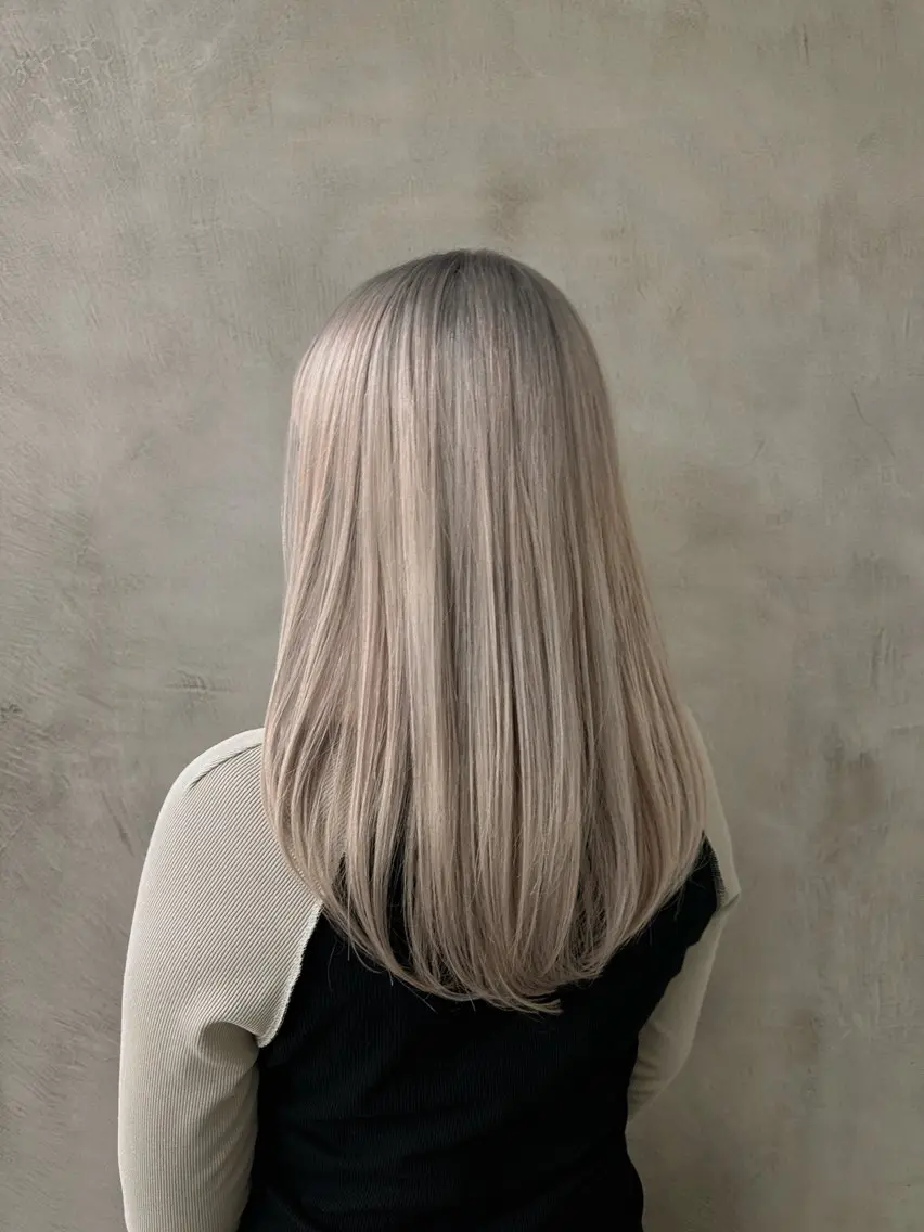 ロング カラー 艶髪/透明感カラー ヤマダモモカのヘアスタイル
