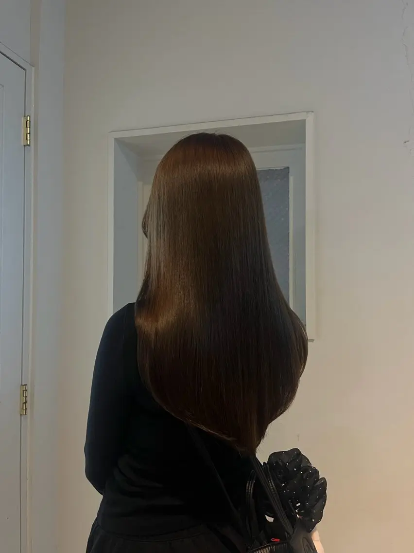 ロング カラー ベージュカラー カット ヘアカラー トリートメント Koyuki/抜け感 レイヤー/似合わせのヘアスタイル