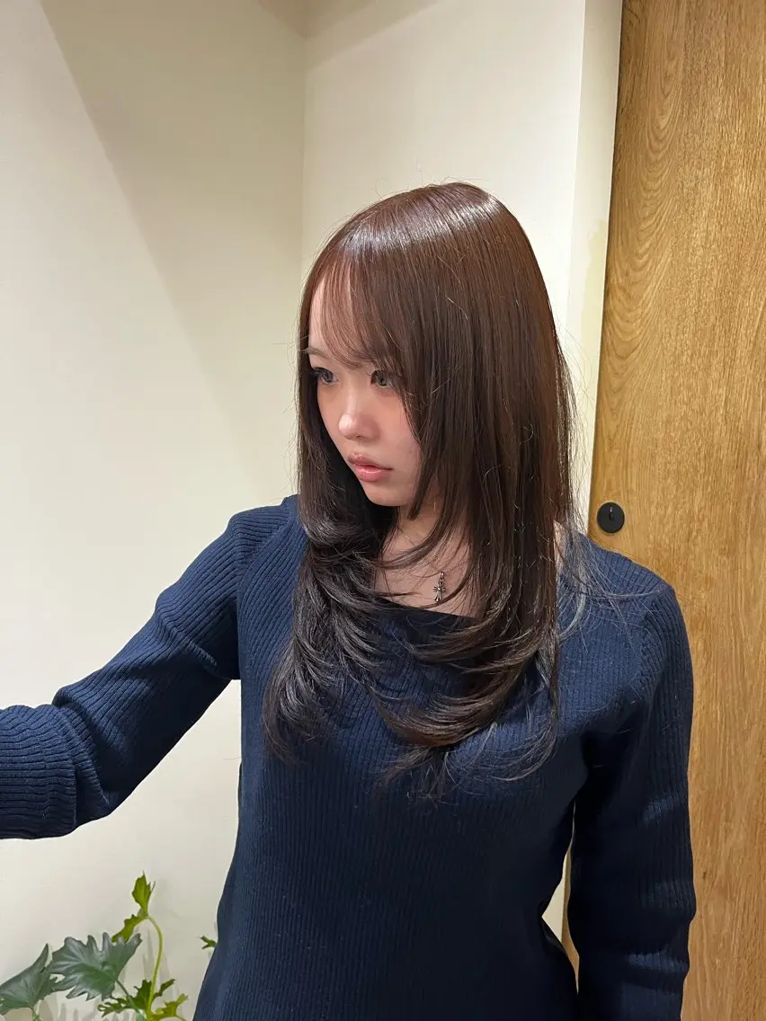 【ミニモ学割】似合わせブラウンカラー＋トリートメント🤎の写真