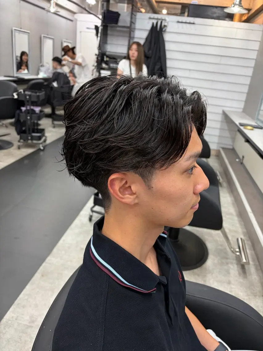 メンズカット+パーマ+トリートメント【特殊パーマ×】の写真