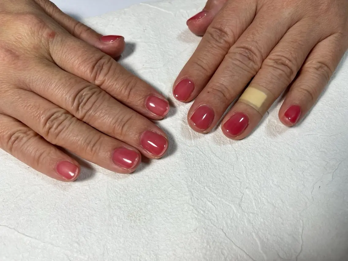 ネイル オーロラネイル フットネイル フレンチネイル ジェルネイル 韓国ネイル ハンドネイル kiki nail たまプラーザのネイルデザイン
