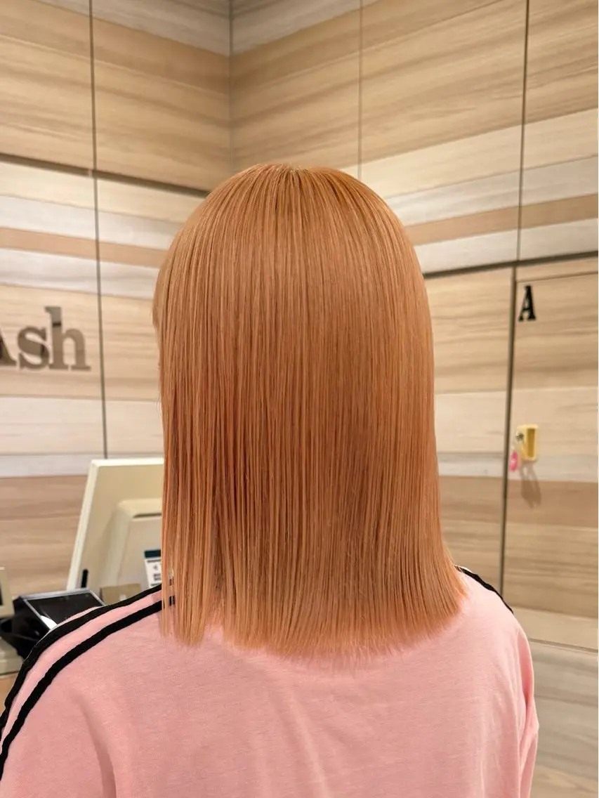 ミディアム カラー ブリーチ ダブルカラー トリートメント ヘアカラー モデル様募集中🍏✨ Ash_Manamiのヘアスタイル