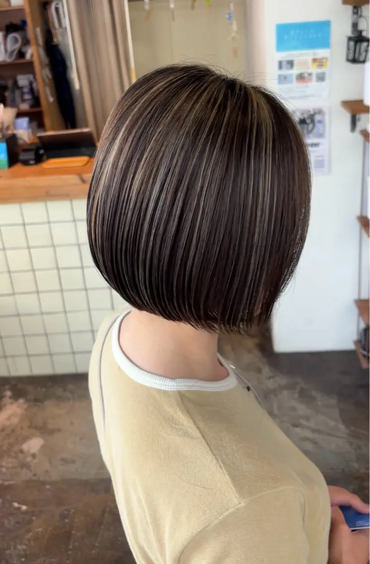 🌟似合わせカット+ハイライトデザインカラー+トリートメント💇♀️の写真